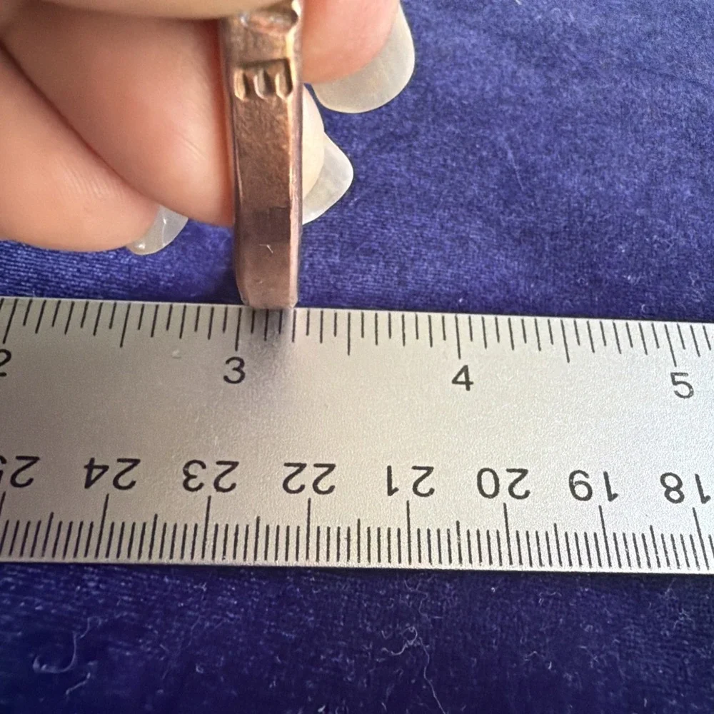 Pure Copper Bracelet Love Hand Made 24.5g Adjustable